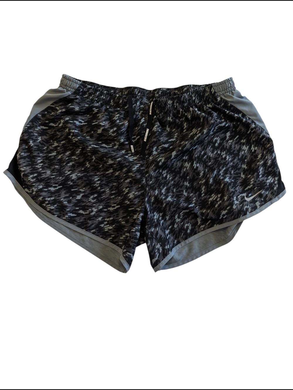 Nike Women’s Black/Gray Dri-FIT Running Shorts Size Medium - Picture 3 of 8